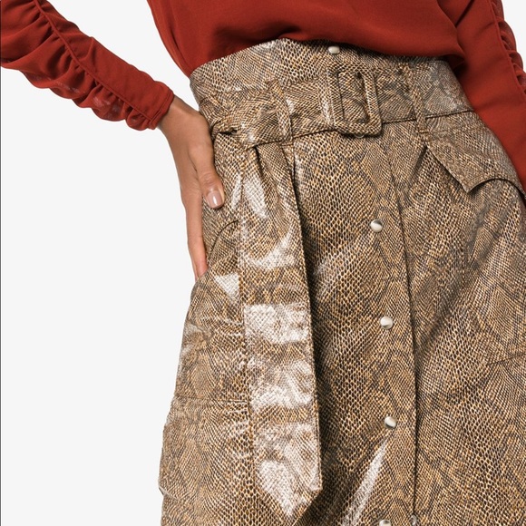 Nanushka skirt snake skin maxi 💕 - Picture 2 of 13